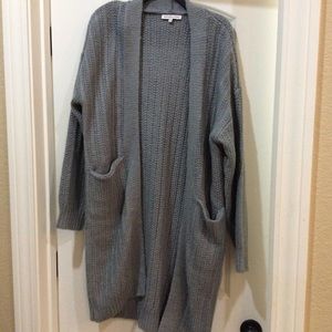 Heartloom Gray Cardigan chunky cardigan sweater